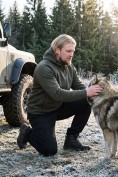 Оптом Толстовка мужская флисовая свободного кроя с капюшоном цвета хаки 2623Kh, фото 12