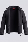 Оптом Костюм флисовый зимний свободного кроя черного цвета 2624Ch, фото 7