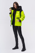 Оптом Куртка зимняя TRENDS SPORT салатового цвета 22285Sl в Омске, фото 2