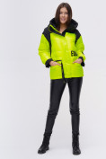 Оптом Куртка зимняя TRENDS SPORT салатового цвета 22285Sl в Екатеринбурге, фото 3