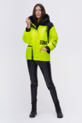 Оптом Куртка зимняя TRENDS SPORT салатового цвета 22285Sl в Омске, фото 4