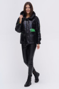 Оптом Куртка зимняя TRENDS SPORT черного цвета 22285Ch в Новосибирске