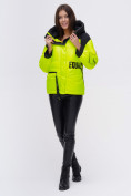 Оптом Куртка зимняя TRENDS SPORT салатового цвета 22285Sl в Екатеринбурге