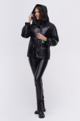 Оптом Куртка зимняя TRENDS SPORT черного цвета 22285Ch в Санкт-Петербурге, фото 5