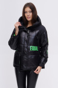 Оптом Куртка зимняя TRENDS SPORT черного цвета 22285Ch в Омске, фото 8