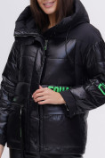 Оптом Куртка зимняя TRENDS SPORT черного цвета 22285Ch в Екатеринбурге, фото 9