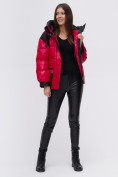 Оптом Куртка зимняя TRENDS SPORT красного цвета 22285Kr в Перми, фото 4