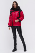 Оптом Куртка зимняя TRENDS SPORT красного цвета 22285Kr в Екатеринбурге, фото 6