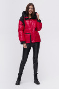 Оптом Куртка зимняя TRENDS SPORT красного цвета 22285Kr в Екатеринбурге, фото 8