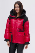 Оптом Куртка зимняя TRENDS SPORT красного цвета 22285Kr в Новосибирске, фото 12