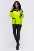 Оптом Куртка зимняя TRENDS SPORT салатового цвета 22285Sl в Санкт-Петербурге, фото 6