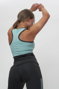 Оптом Костюм для фитнеса женский бирюзового цвета 29001Br, фото 11