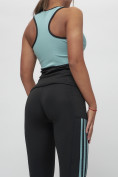 Оптом Костюм для фитнеса женский бирюзового цвета 29001Br, фото 12