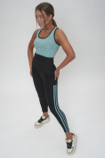 Оптом Костюм для фитнеса женский бирюзового цвета 29001Br, фото 15