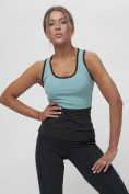 Оптом Костюм для фитнеса женский бирюзового цвета 29001Br, фото 7