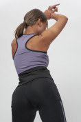 Оптом Костюм для фитнеса женский фиолетового цвета 29001F, фото 12