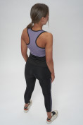 Оптом Костюм для фитнеса женский фиолетового цвета 29001F, фото 14