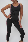 Оптом Костюм для фитнеса женский черного цвета 29002Ch, фото 21