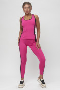 Оптом Костюм для фитнеса женский розового цвета 29002R, фото 2