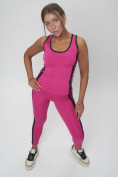 Оптом Костюм для фитнеса женский розового цвета 29002R, фото 11