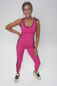 Оптом Костюм для фитнеса женский розового цвета 29002R, фото 15