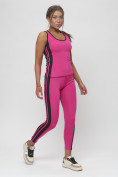Оптом Костюм для фитнеса женский розового цвета 29002R, фото 6
