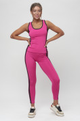 Оптом Костюм для фитнеса женский розового цвета 29002R, фото 7