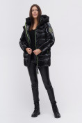 Оптом Куртка зимняя TRENDS SPORT черного цвета 22291Ch в Омске, фото 4