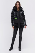 Оптом Куртка зимняя TRENDS SPORT черного цвета 22291Ch в Новосибирске