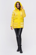 Оптом Куртка зимняя TRENDS SPORT желтого цвета 22291J в Екатеринбурге, фото 6