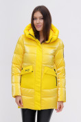 Оптом Куртка зимняя TRENDS SPORT желтого цвета 22291J в Екатеринбурге, фото 9