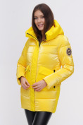 Оптом Куртка зимняя TRENDS SPORT желтого цвета 22291J в Екатеринбурге, фото 11