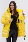 Оптом Куртка зимняя TRENDS SPORT желтого цвета 22291J в Перми, фото 13