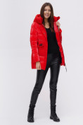 Оптом Куртка зимняя TRENDS SPORT красного цвета 22291Kr в Санкт-Петербурге, фото 2