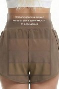 Оптом Женская велосипедка-юбка 2 в 1 с шортами, спортивные бежевого цвета 293_1B, фото 10