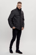 Оптом Куртка классическая с мехом мужская черного цвета 2965Ch в Екатеринбурге, фото 9