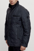 Оптом Куртка классическая с мехом мужская темно-синего цвета 2965TS в Казани, фото 10