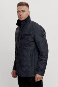 Оптом Куртка классическая с мехом мужская темно-синего цвета 2965TS, фото 8