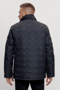 Оптом Куртка классическая с мехом мужская темно-синего цвета 2965TS в Казани, фото 9