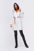 Оптом Куртка удлиненная TRENDS SPORT белого цвета 22297Bl в Омске, фото 7