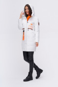 Оптом Куртка удлиненная TRENDS SPORT белого цвета 22297Bl в Екатеринбурге, фото 8
