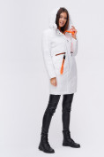 Оптом Куртка удлиненная TRENDS SPORT белого цвета 22297Bl в Новосибирске, фото 9