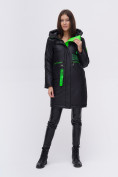 Оптом Куртка удлиненная  TRENDS SPORT черного цвета 22297Ch в Санкт-Петербурге, фото 3