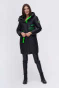 Оптом Куртка удлиненная  TRENDS SPORT черного цвета 22297Ch в Омске, фото 4