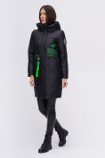 Оптом Куртка удлиненная  TRENDS SPORT черного цвета 22297Ch в  Красноярске, фото 5
