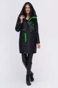 Оптом Куртка удлиненная  TRENDS SPORT черного цвета 22297Ch в Екатеринбурге, фото 8