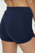 Оптом Спортивные шорты женские темно-синего цвета 3005TS, фото 14