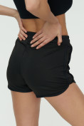 Оптом Спортивные шорты женские черного цвета 3005Ch в Перми, фото 16