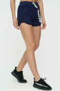 Оптом Спортивные шорты женские темно-синего цвета 3005TS, фото 9