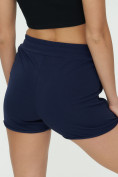 Оптом Спортивные шорты женские темно-синего цвета 3006TS, фото 10